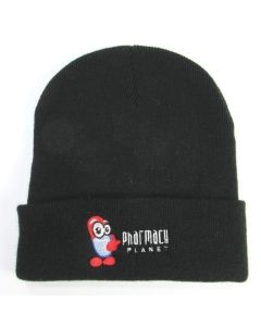 Black PP Logo Beanie